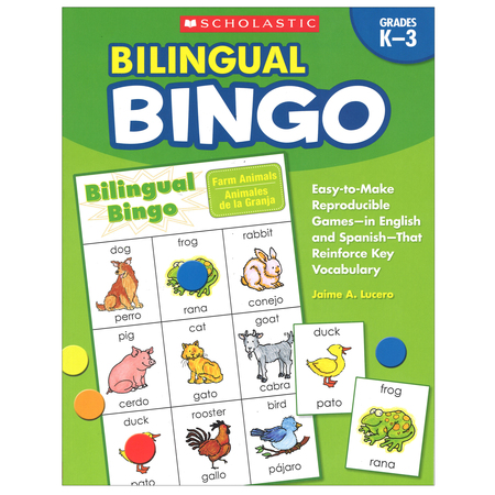SCHOLASTIC Bilingual Bingo Game 9780439700672
